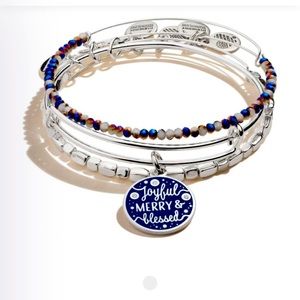 Alex and Ani Joyful Merry and Blessed 3 piece set new in box